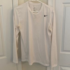 Nike white long sleeve base layer Dri-fit size medium